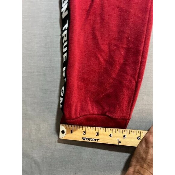 True Religion Side Taping Sweatpants Adult Medium Red Drawstrings Comfort Mens. - Picture 11 of 11